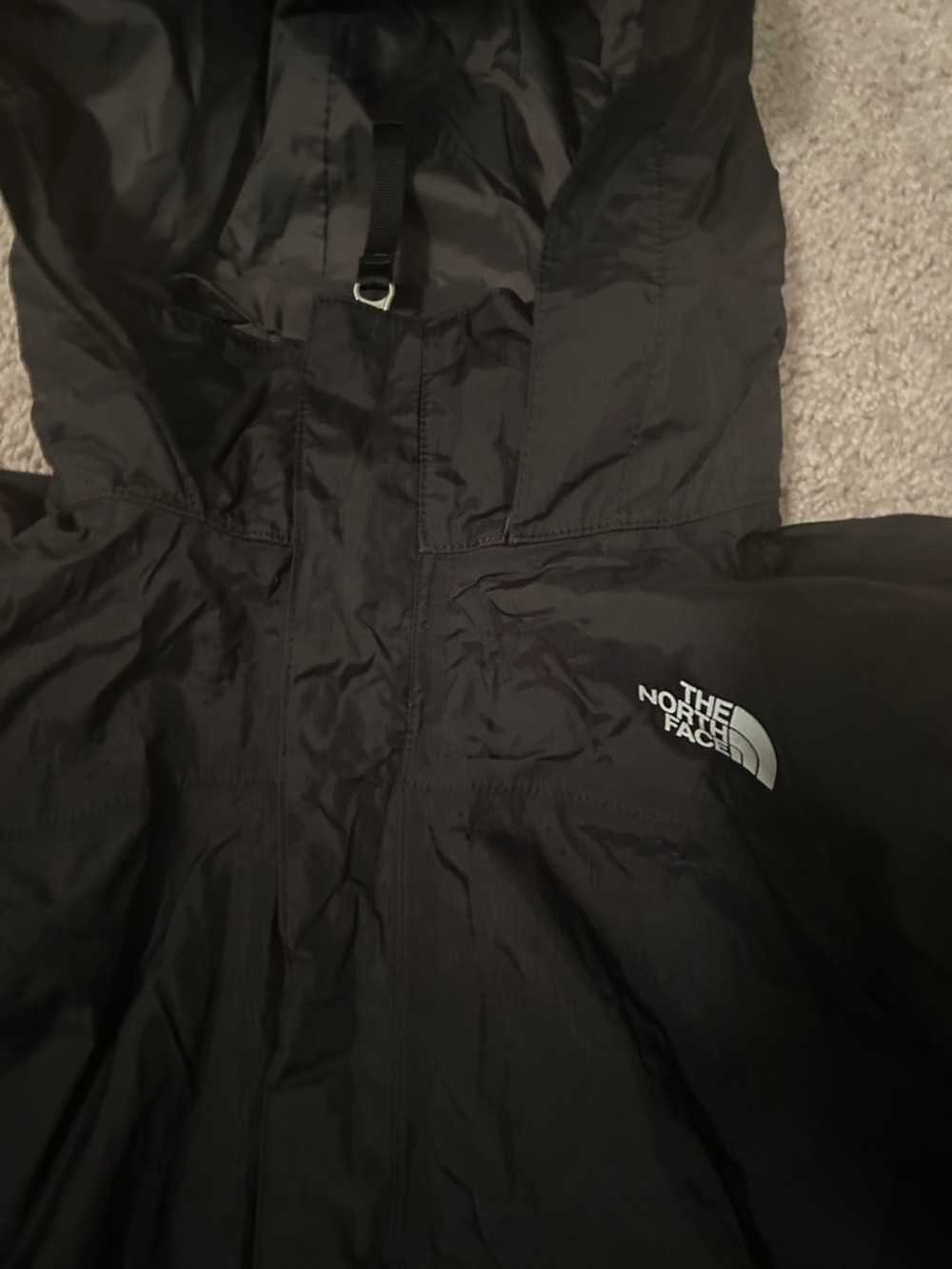 The North Face Black Hooded Windbreaker Jacket Boys L14/16 - Picture 2 of 4